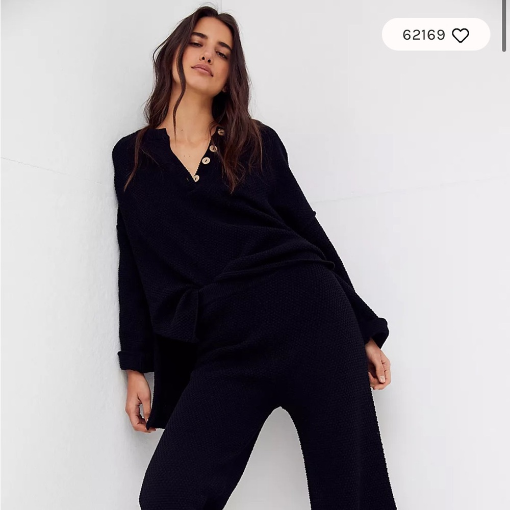 Free People Black Sweater